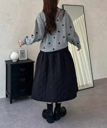 愛心刺繡衛衣風針織衫