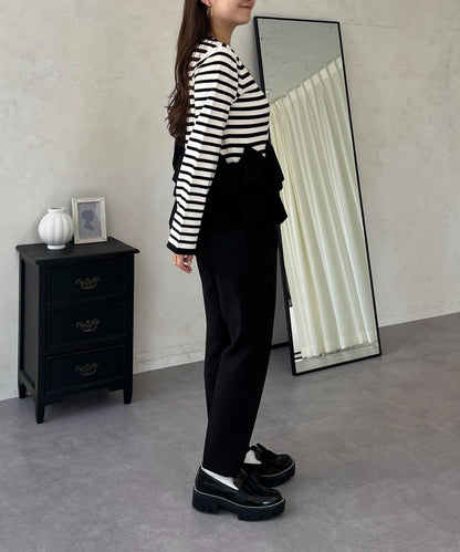 下襬荷葉邊針織開衫