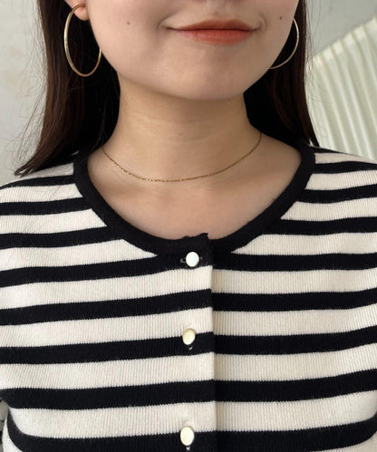 下襬荷葉邊針織開衫