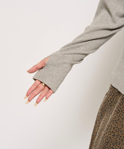 羅紋針織修身開衫