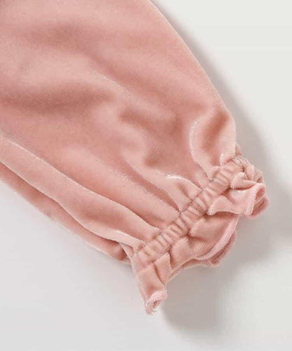 愛心領口刺繡層疊連體衣