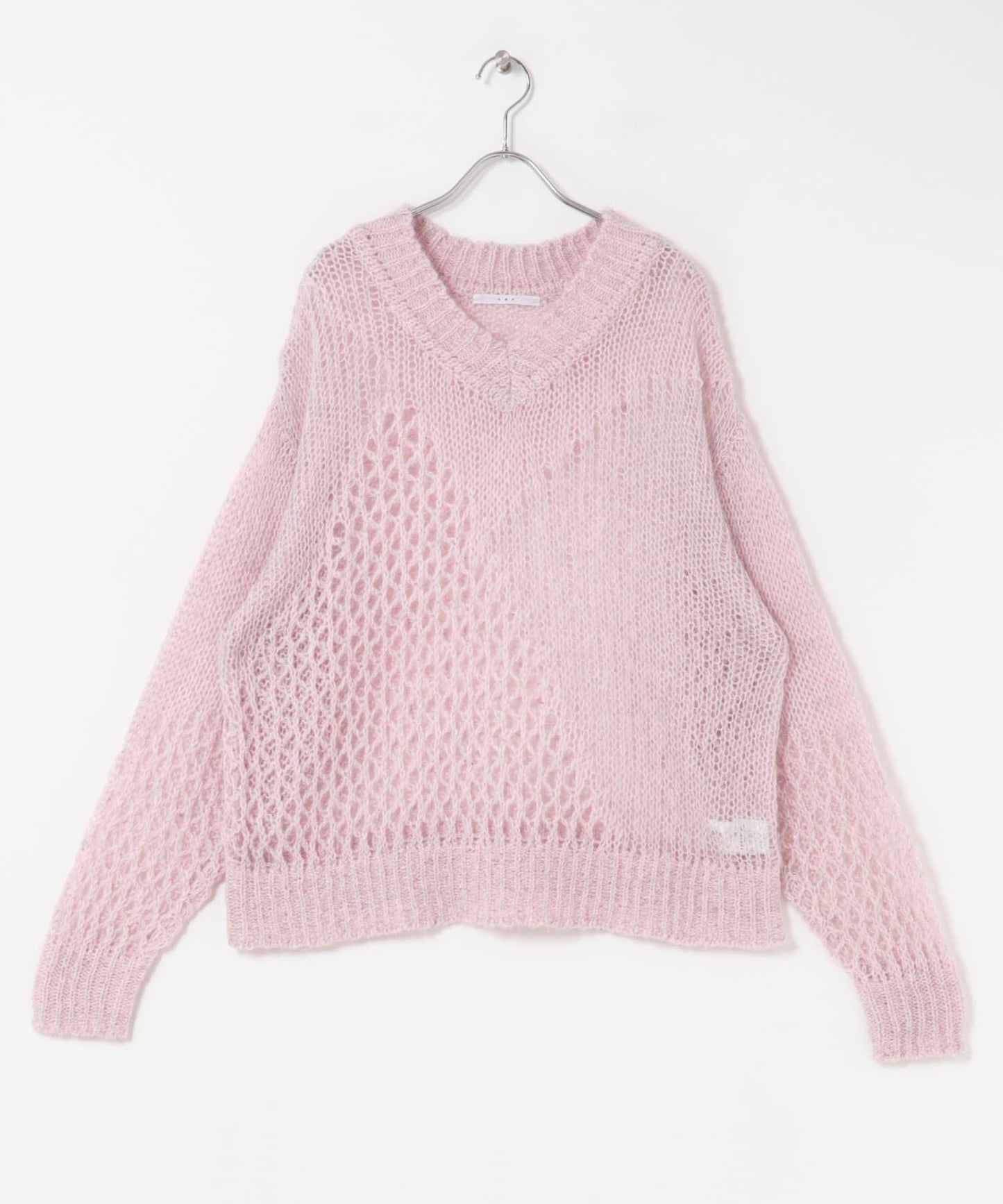 透視亮片針織衫