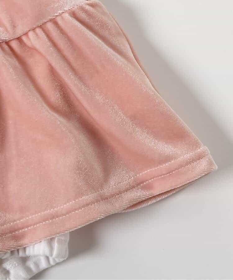 愛心領口刺繡層疊連體衣