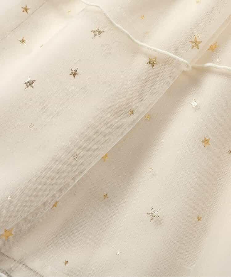 花瓣網紗蝴蝶結揹帶連衣裙