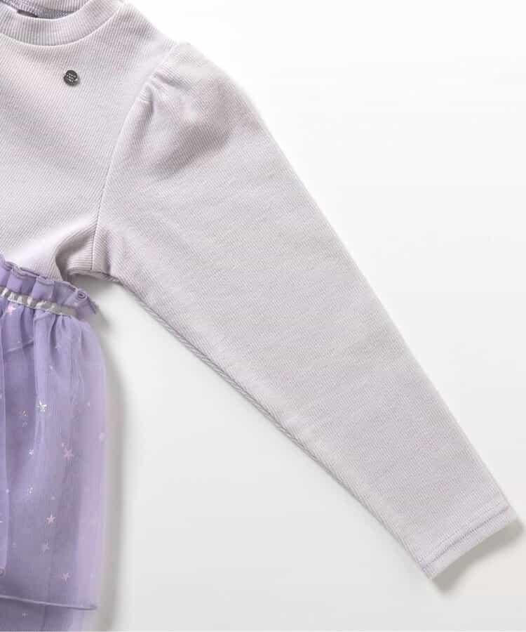 花瓣網紗蝴蝶結揹帶連衣裙