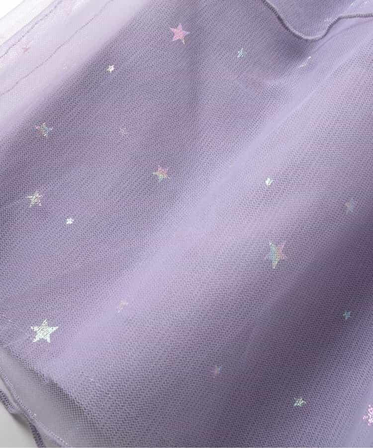 花瓣網紗蝴蝶結揹帶連衣裙