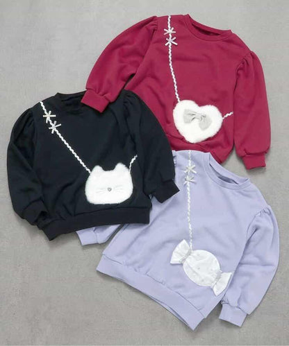 3款圖案拼接斜挎包衛衣