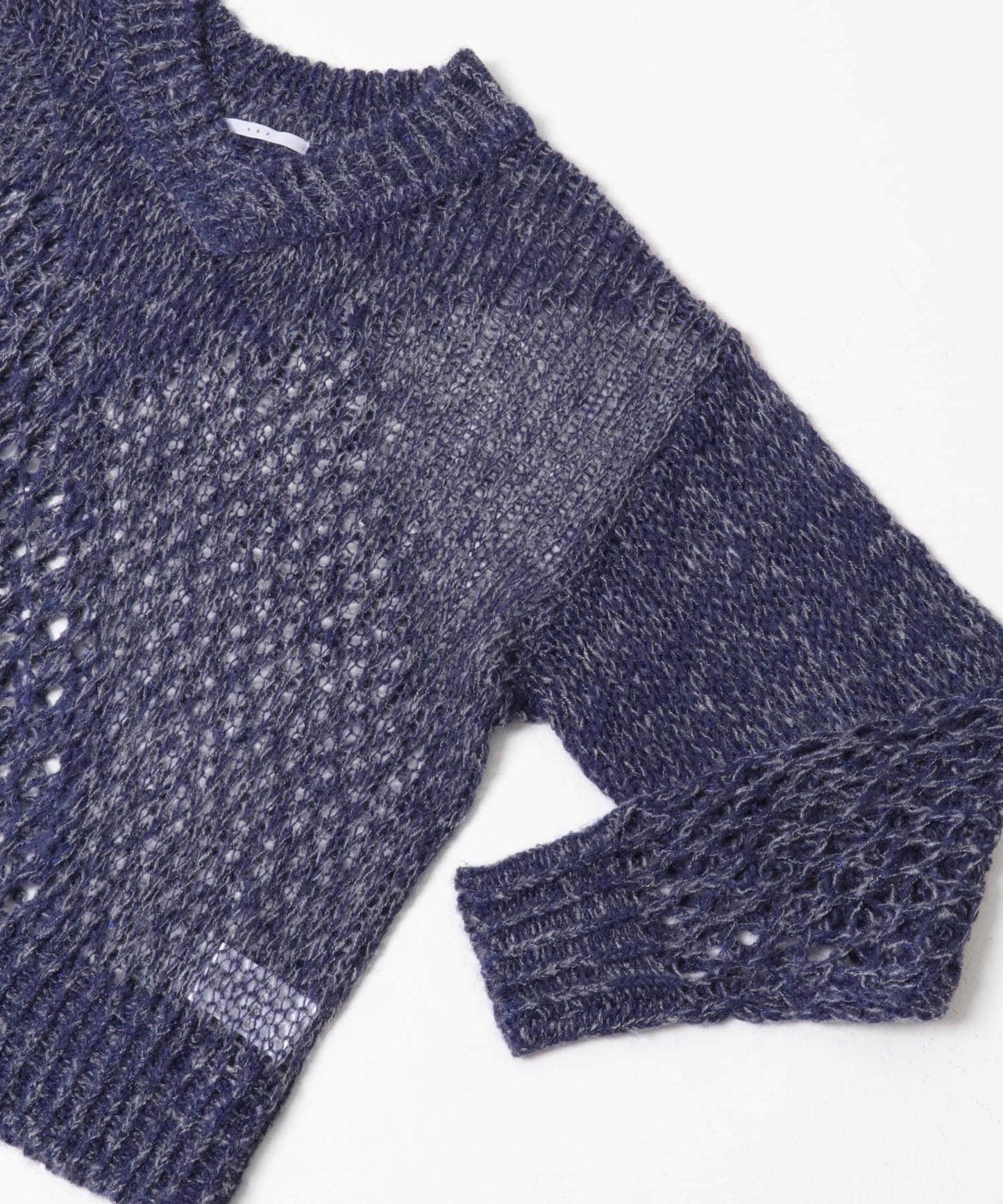 透視亮片針織衫