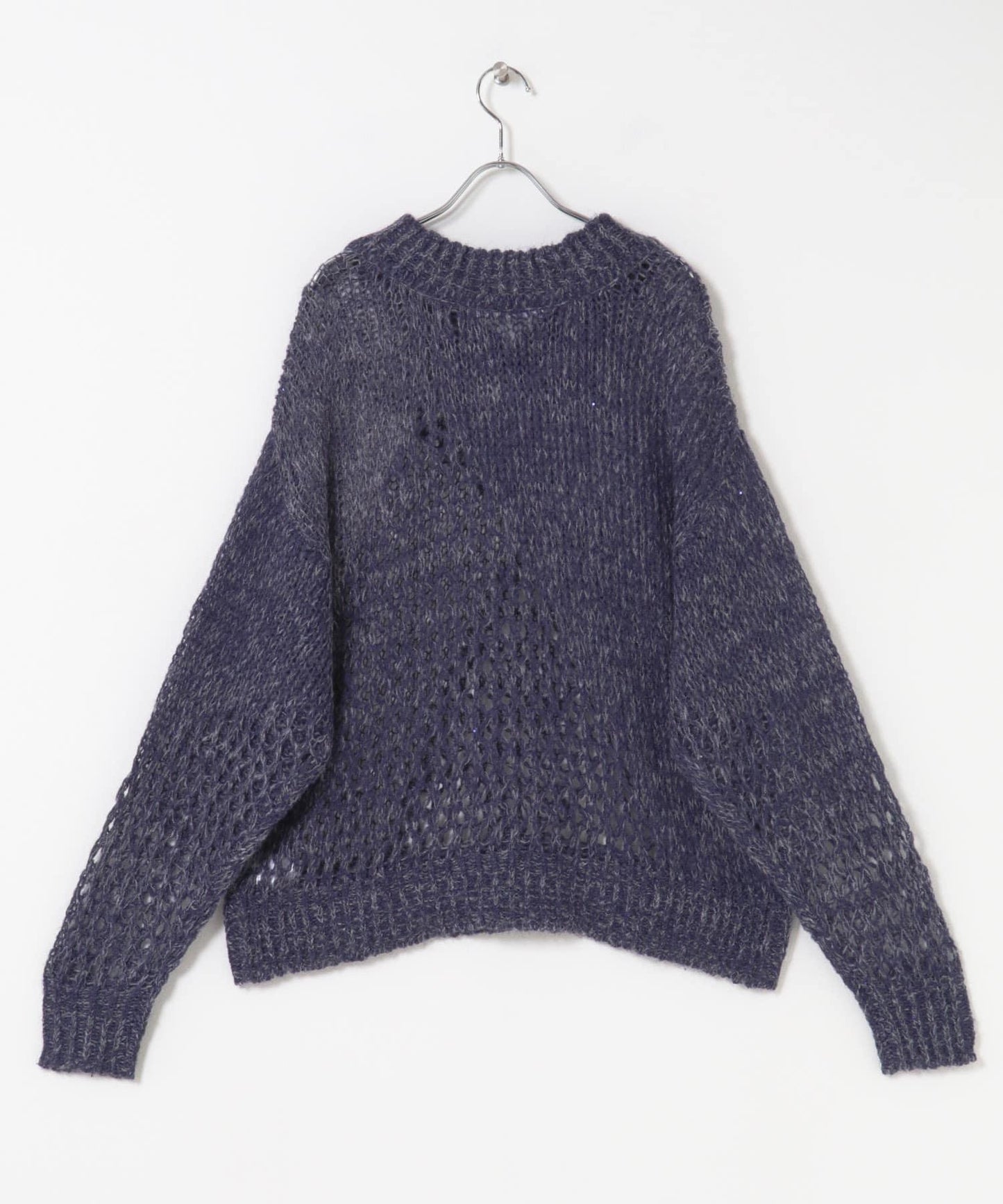 透視亮片針織衫