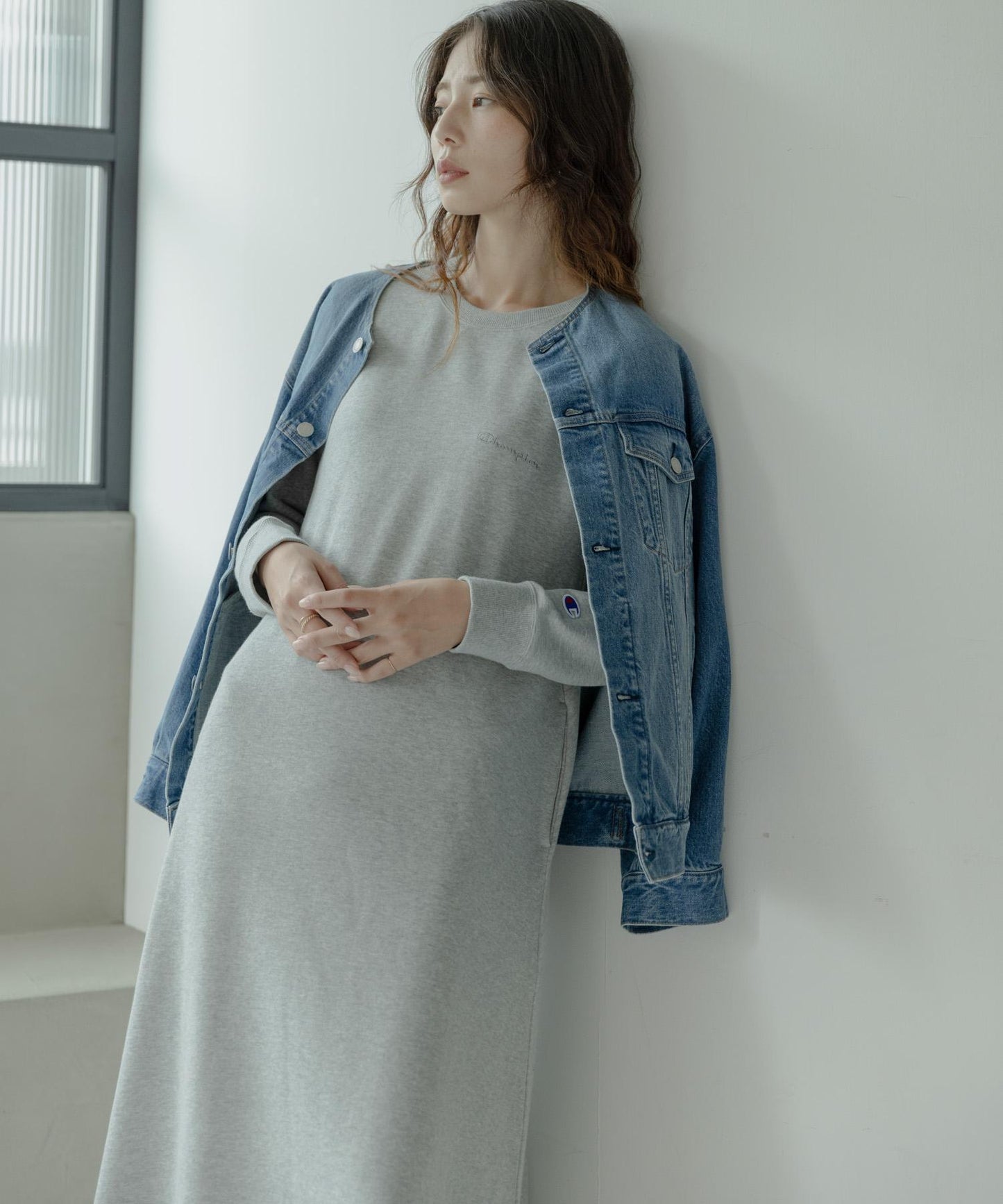 『聯名』Champion×Sonny Label 加絨衛衣帳篷連衣裙