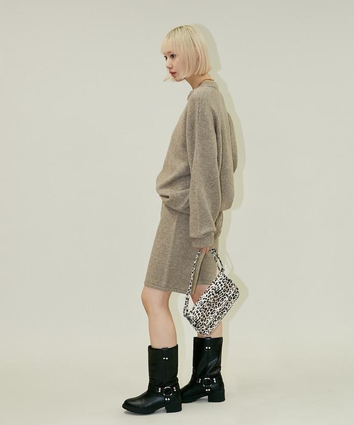 針織上衣短褲套裝