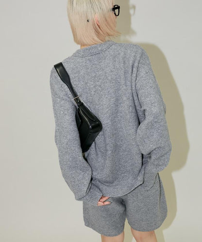 針織上衣短褲套裝