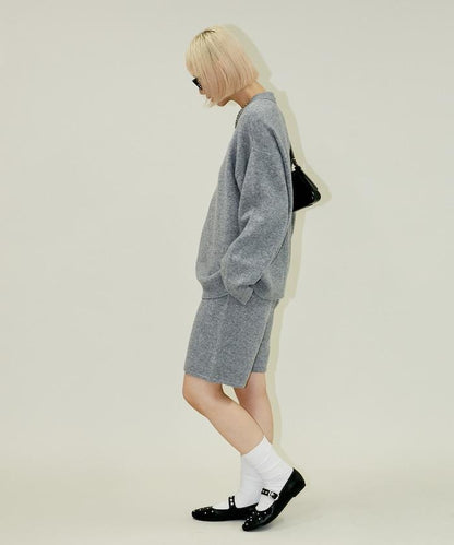 針織上衣短褲套裝