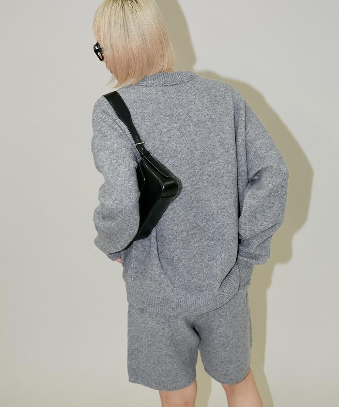 針織上衣短褲套裝