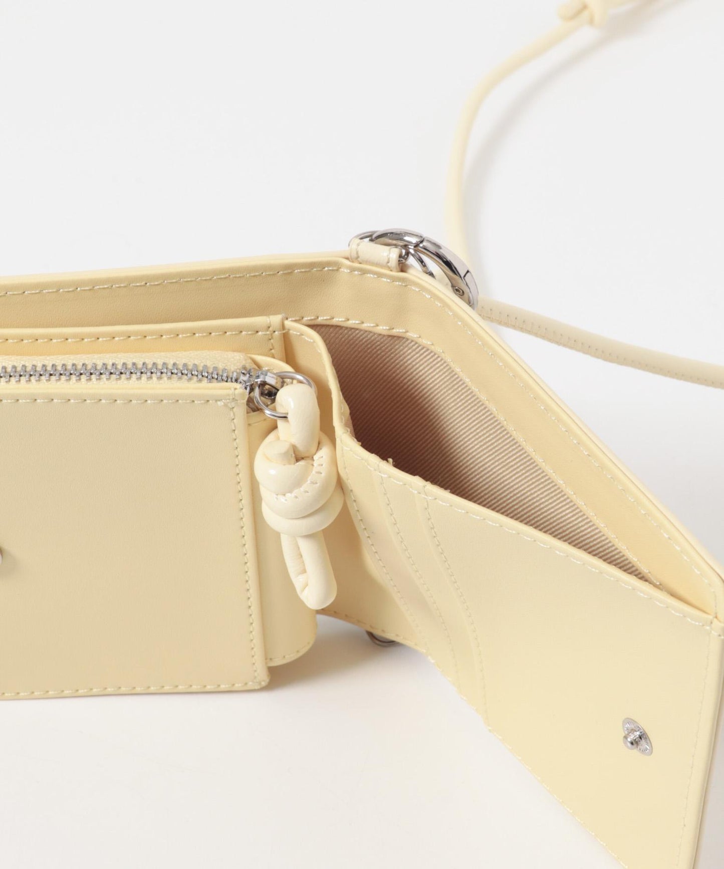 帶球形手柄單肩錢包