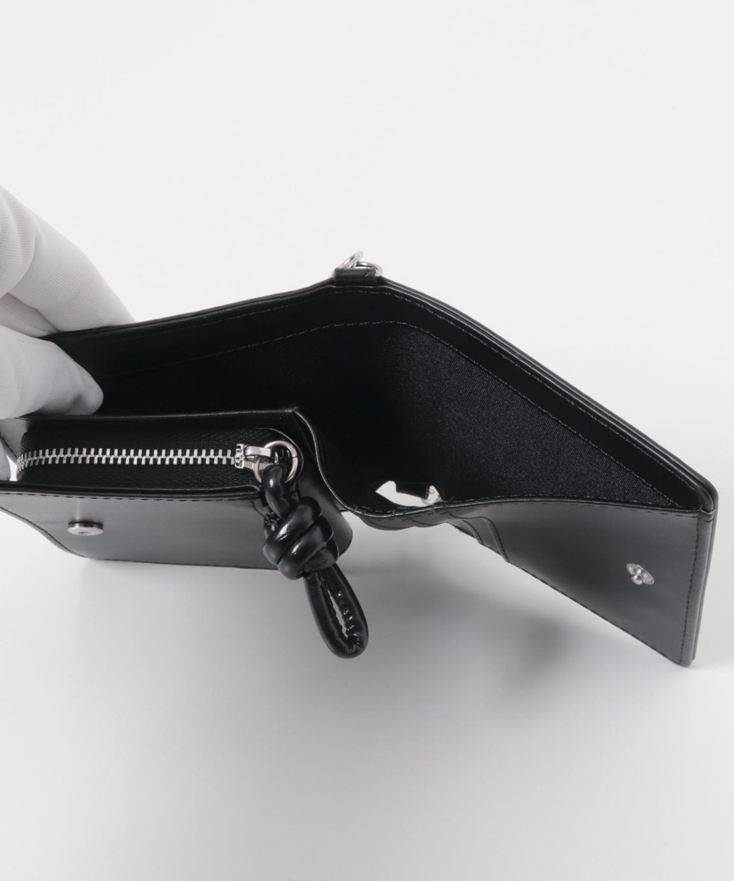 帶球形手柄單肩錢包