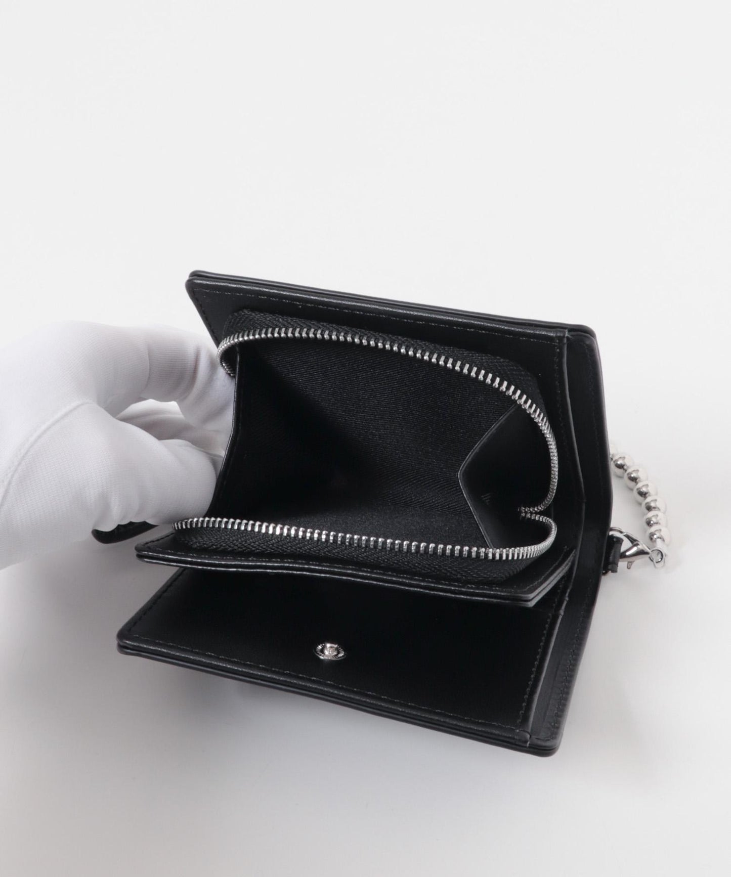 帶球形手柄單肩錢包