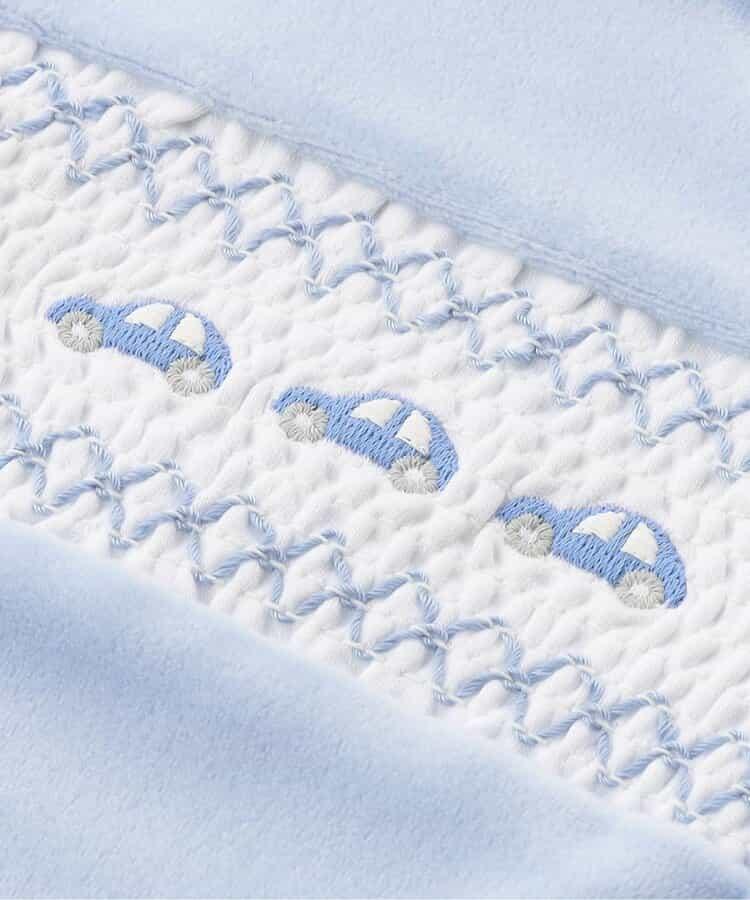 煙燻刺繡天鵝絨兩用連體衣