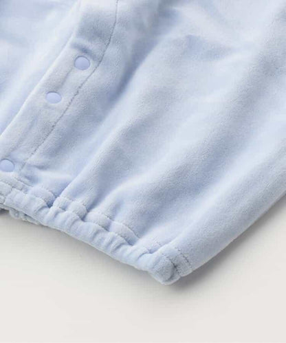 煙燻刺繡天鵝絨兩用連體衣