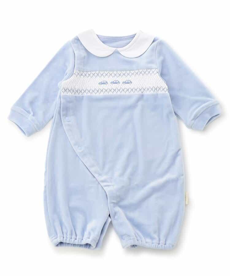 煙燻刺繡天鵝絨兩用連體衣