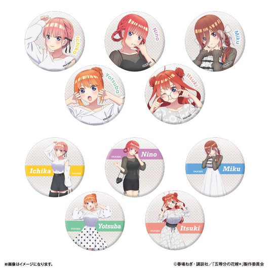 《五等分的新娘》＊_閃亮徽章盲盒 【全10款】 【全套BOX／10個裝】
