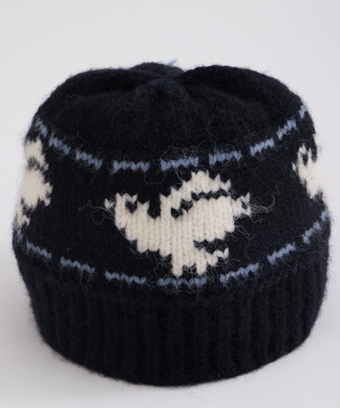 鳥紋提花針織帽