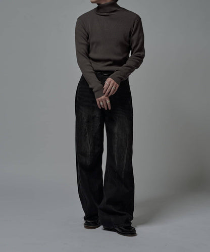 修身高領針織衫