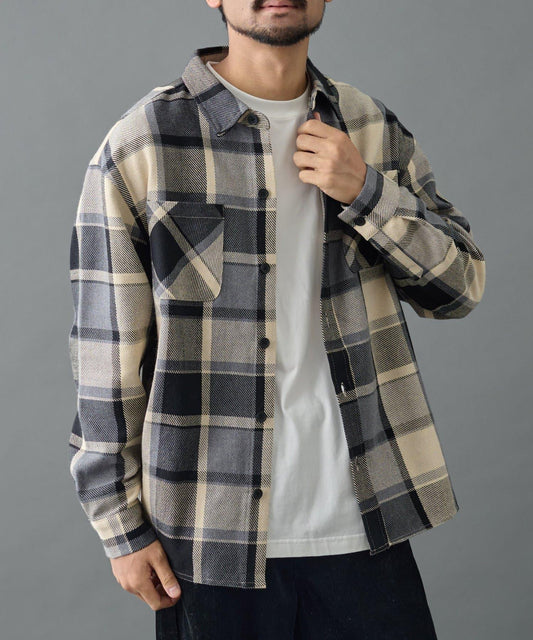 格紋襯衫夾克