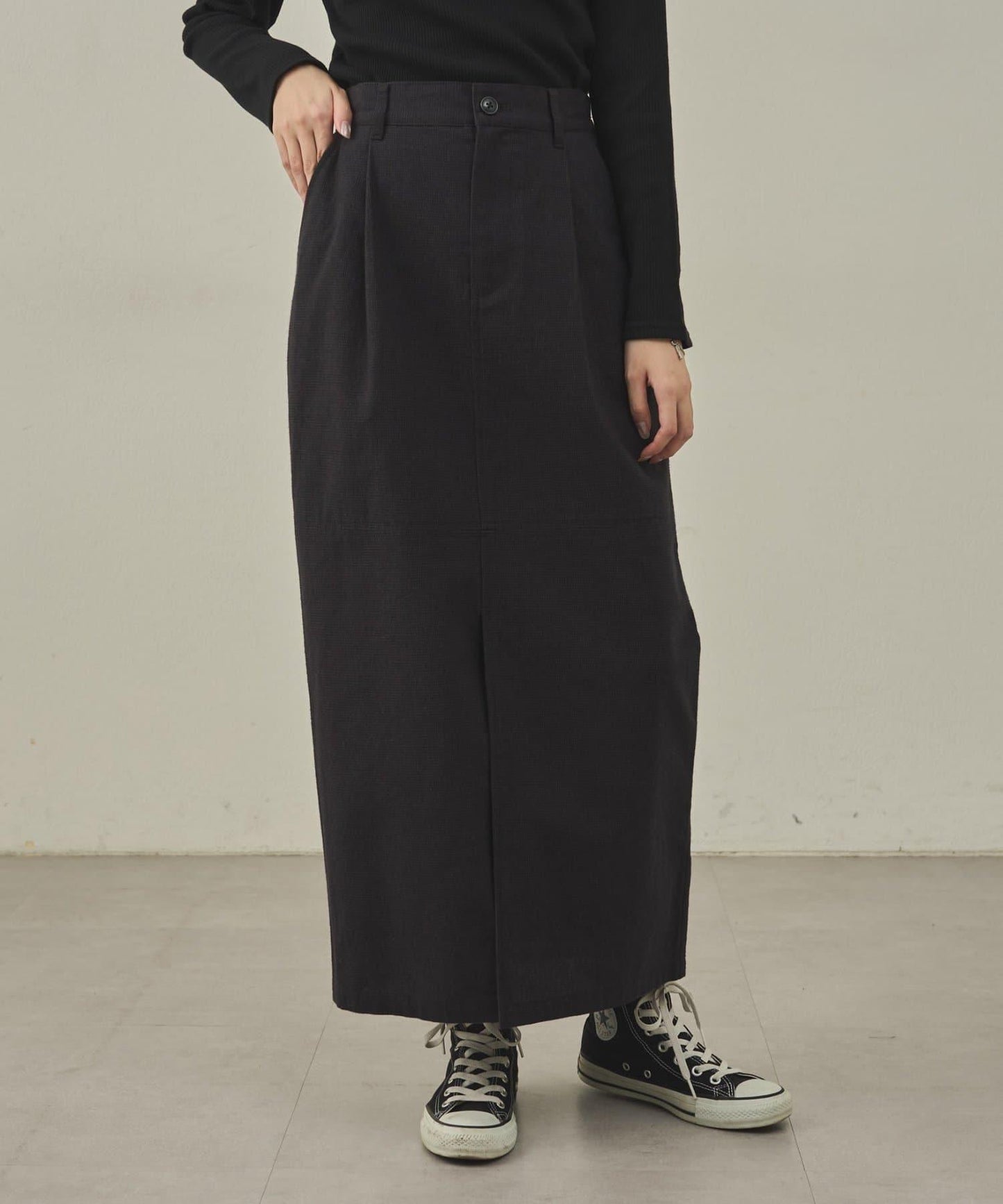 【paradigm】冬季亞麻I型裙