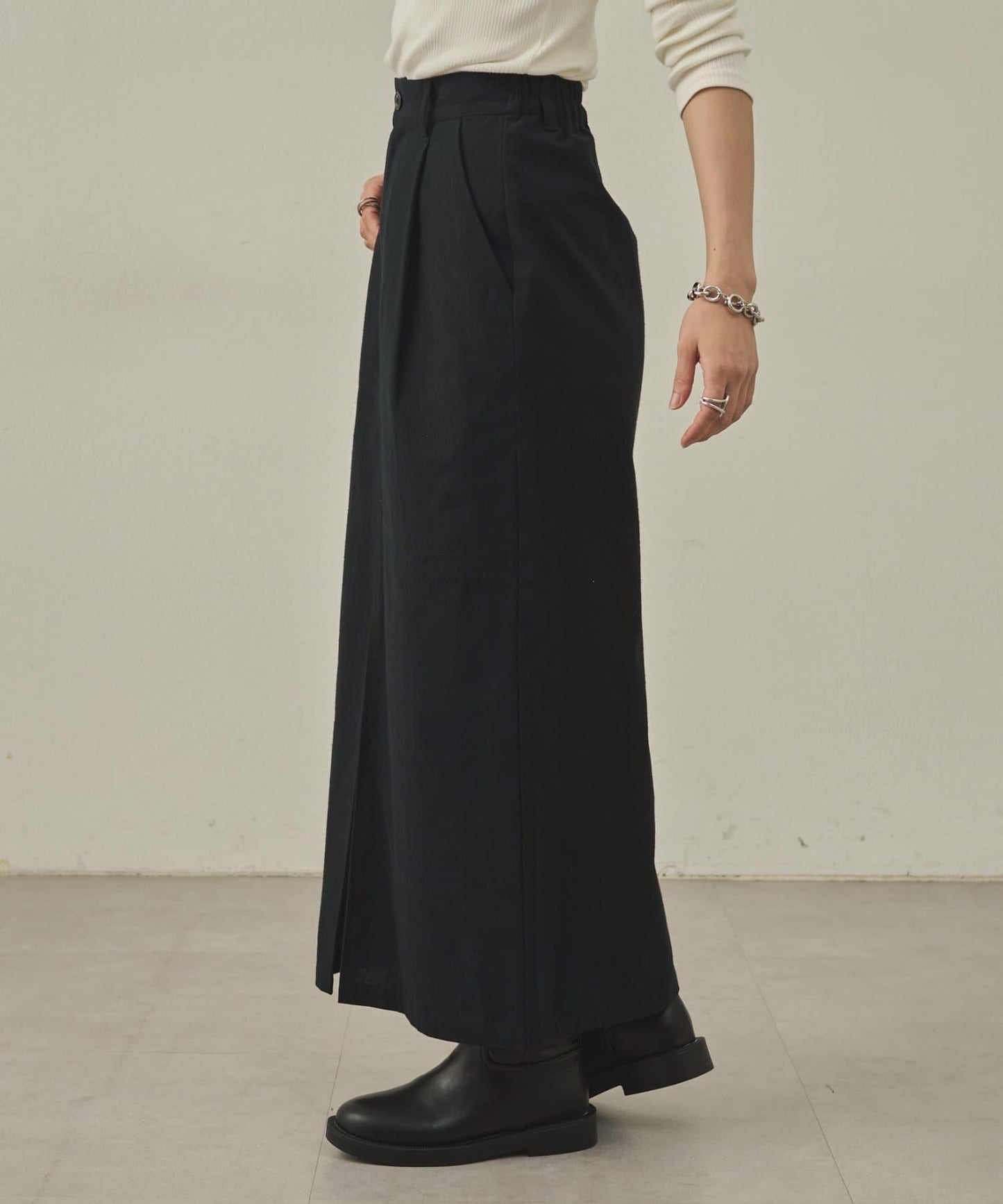 【paradigm】冬季亞麻I型裙