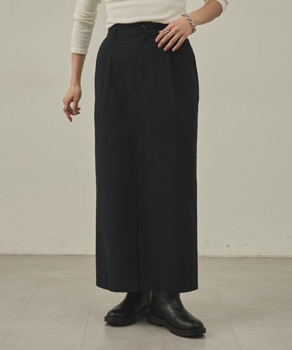 【paradigm】冬季亞麻I型裙