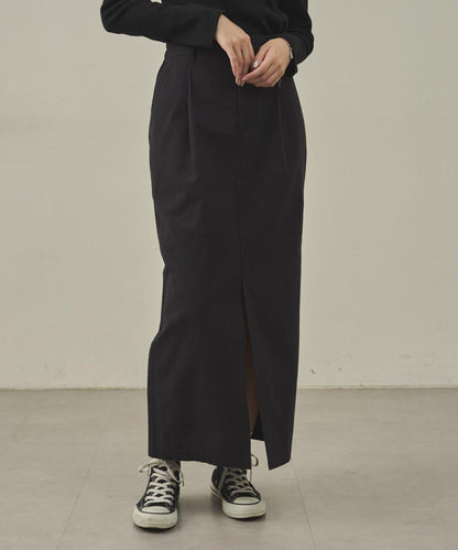 【paradigm】冬季亞麻I型裙