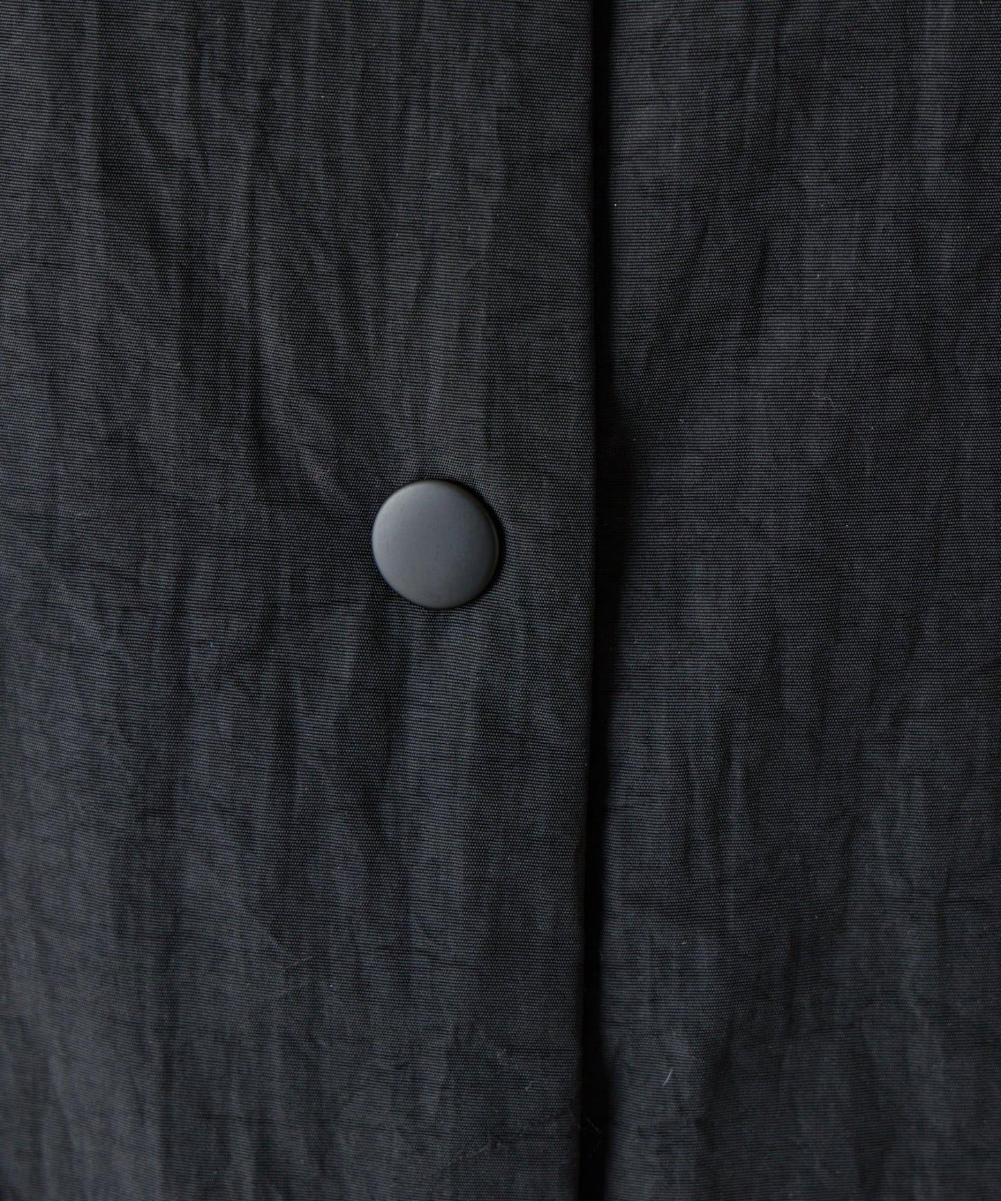 側拉鍊無領加棉夾克