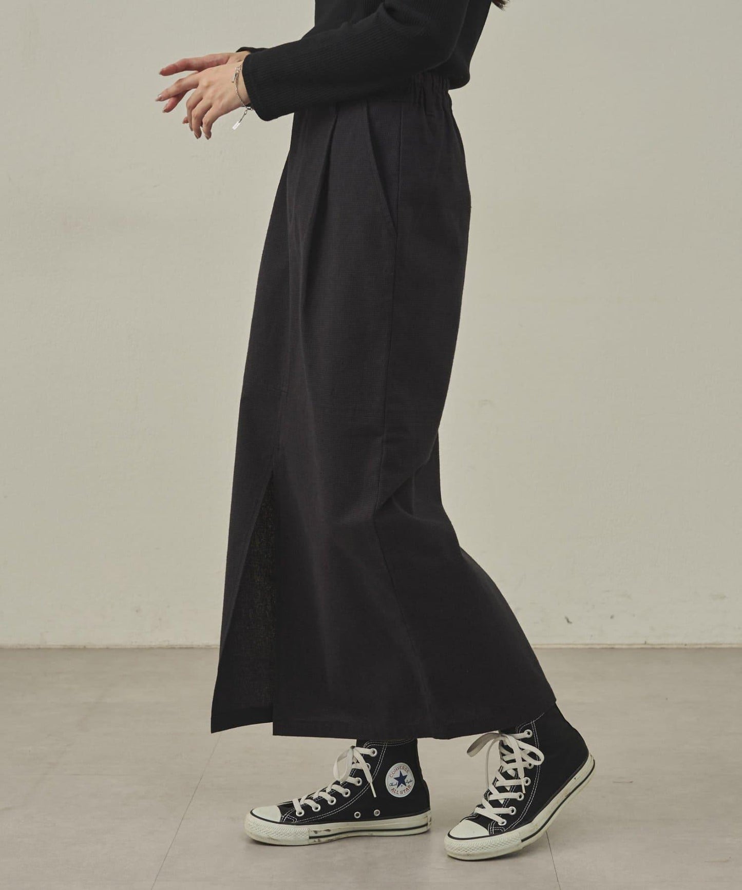 【paradigm】冬季亞麻I型裙