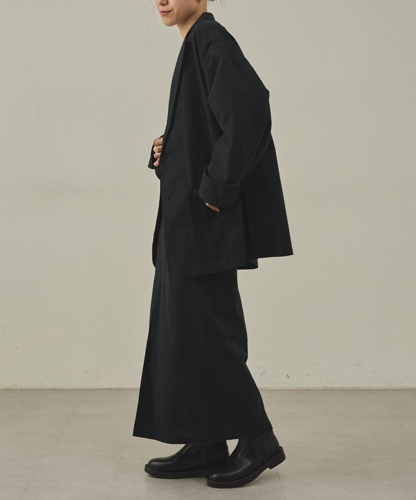 【paradigm】冬季亞麻I型裙