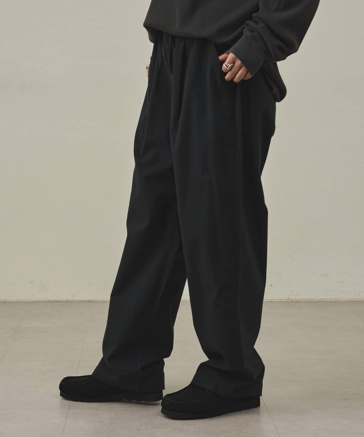 【paradigm】冬季亞麻休閒長褲U