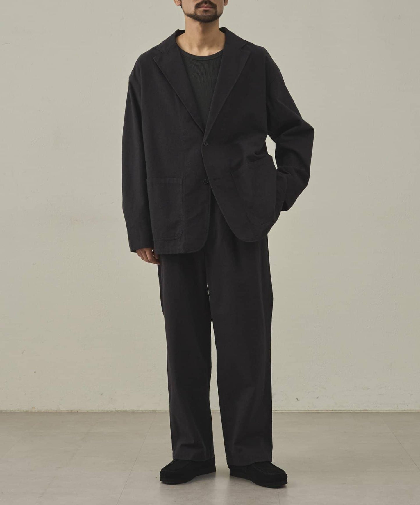 【paradigm】冬季亞麻休閒長褲U