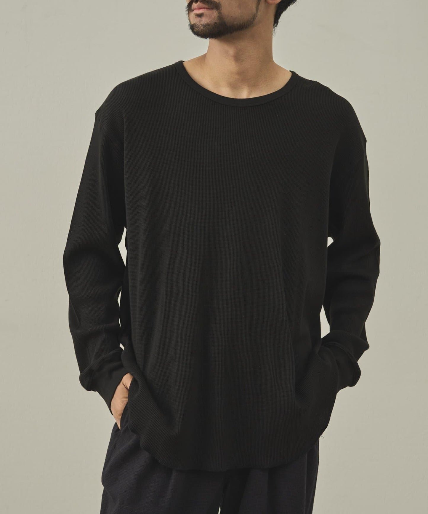 【paradigm】燃氣烤華夫格圓領長袖T恤