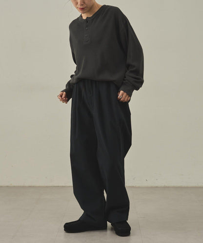 【paradigm】燃氣烤華夫格亨利領長袖T恤