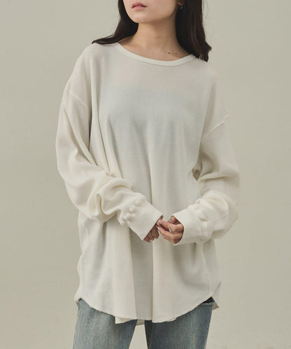 【paradigm】燃氣烤華夫格圓領長袖T恤