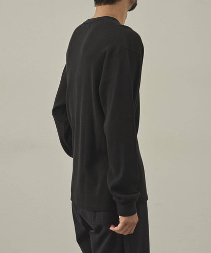 【paradigm】燃氣烤華夫格亨利領長袖T恤