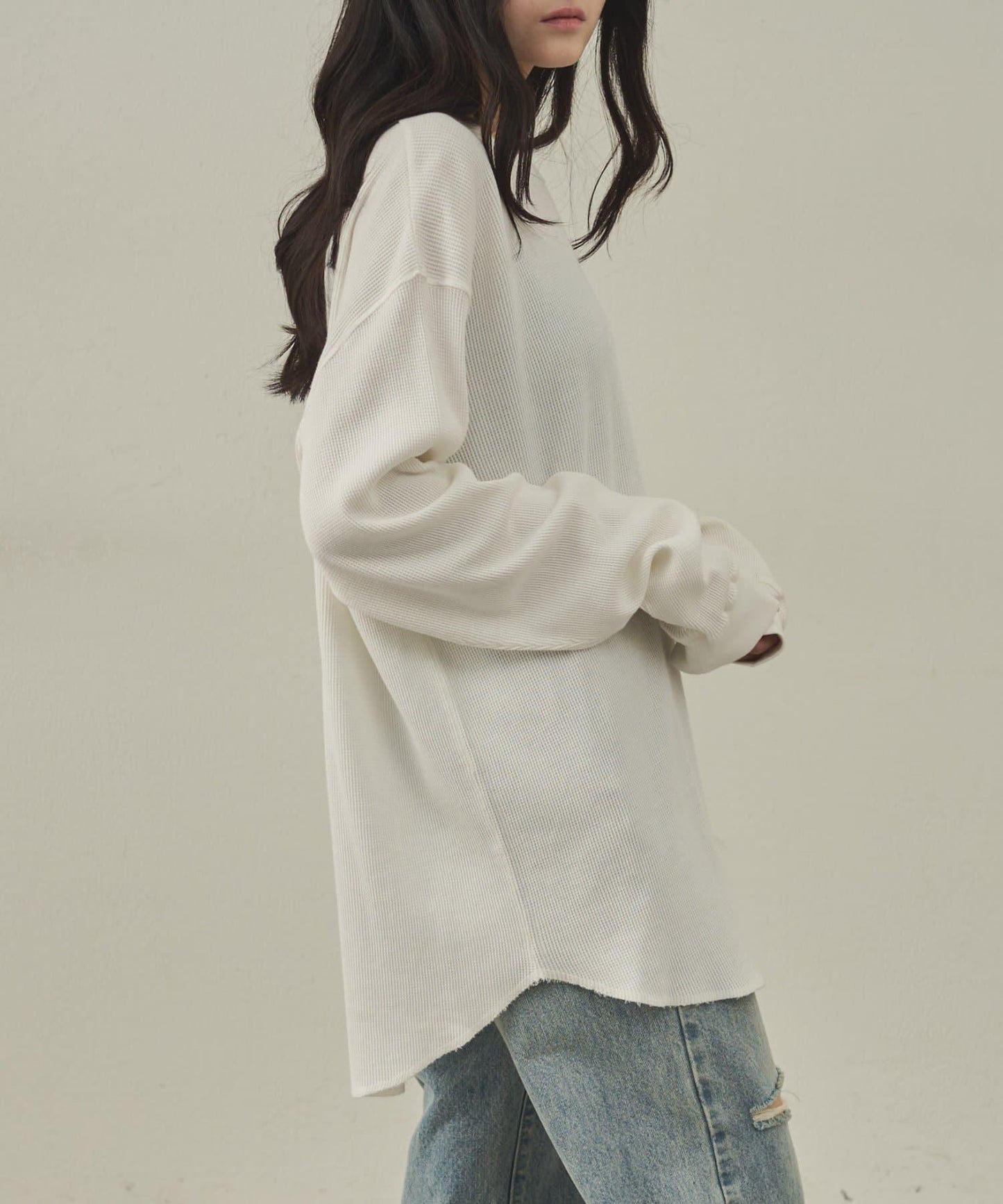 【paradigm】燃氣烤華夫格圓領長袖T恤