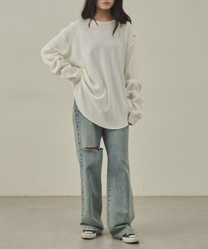 【paradigm】燃氣烤華夫格圓領長袖T恤