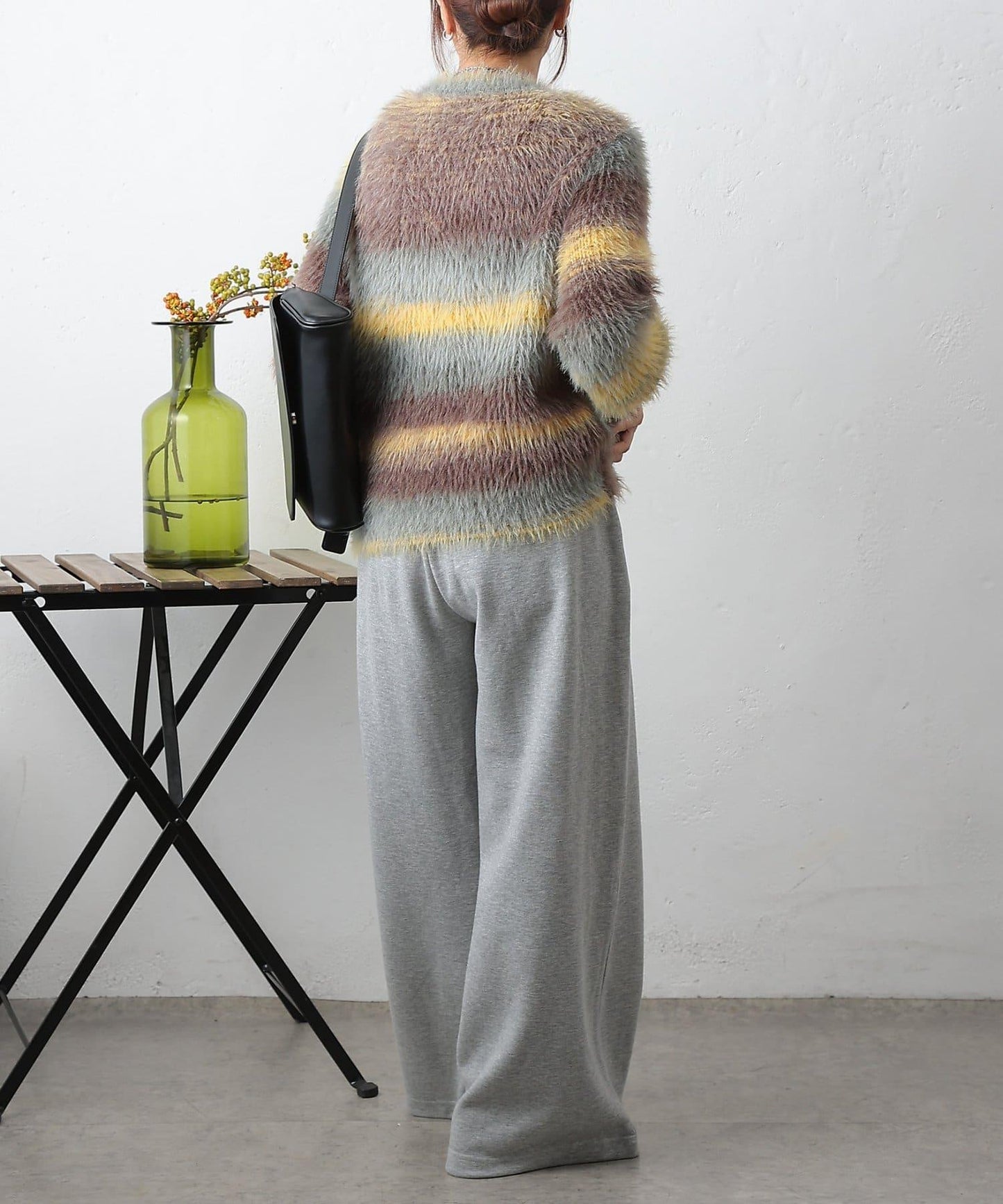 漸變羽毛針織衫