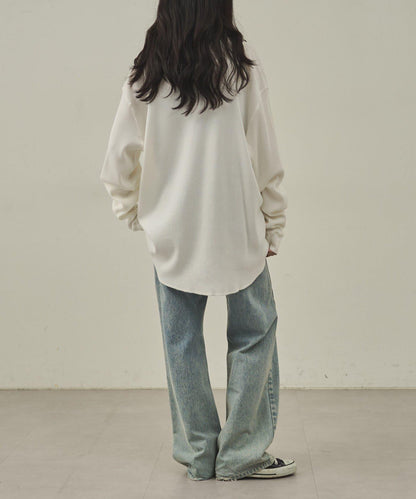 【paradigm】燃氣烤華夫格圓領長袖T恤