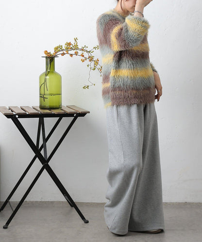 漸變羽毛針織衫