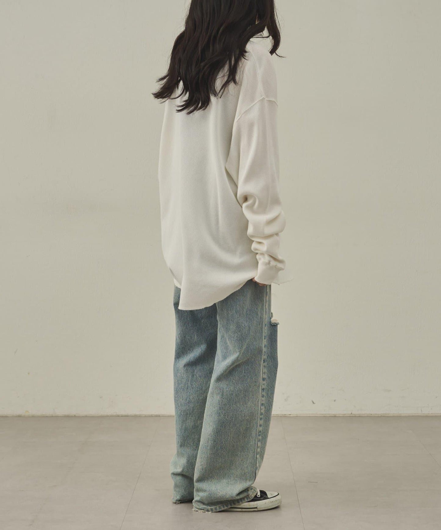 【paradigm】燃氣烤華夫格圓領長袖T恤