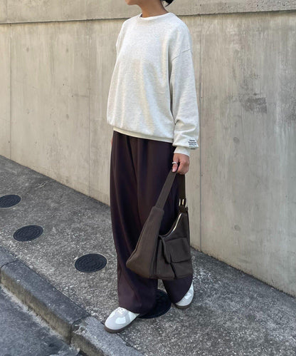 【LEI企畫/】衛衣袖部刺繡套頭衫