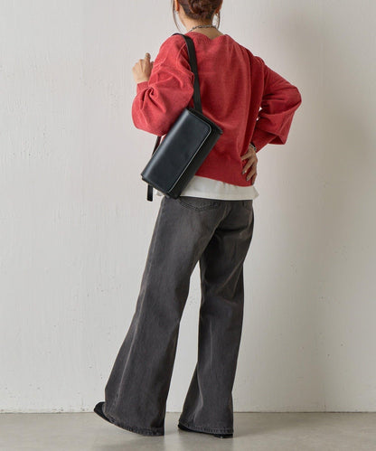 天鵝絨毛圈圓領套頭衫