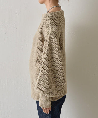 【復刻】毛絨一字肩針織衫
